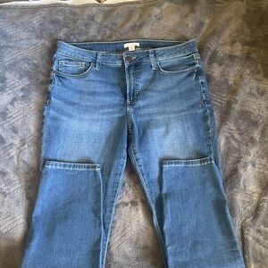 LC Lauren Conrad Women's Blue Straight Leg Jeans